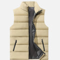 Men's quilted winter vest – Beige – Edward Lawson
