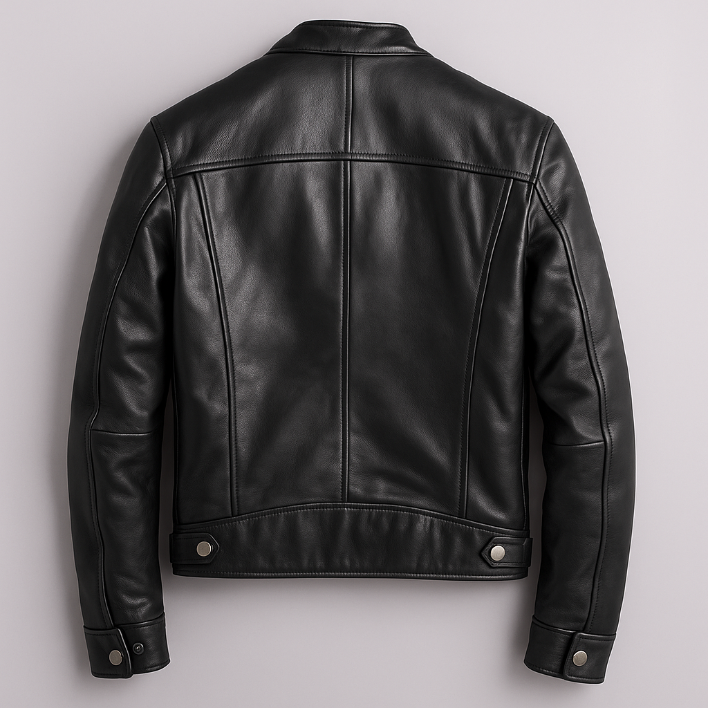 Men's vintage leather jacket – full view – Edward Lawson