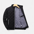 Men's quilted fleece-lined jacket – Black – Edward Lawson