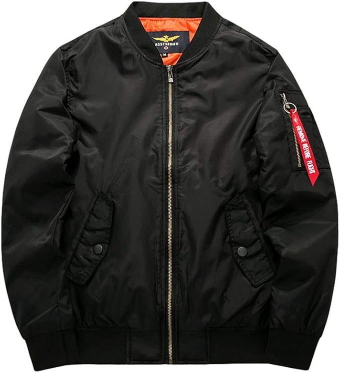 Men's quilted bomber jacket – black – Edward Lawson