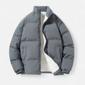 Men's quilted stand-collar jacket – Grey – Edward Lawson