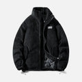 Men's corduroy quilted parka – black – Edward Lawson