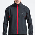 Men's thermal fleece cycling jacket – black – Edward Lawson