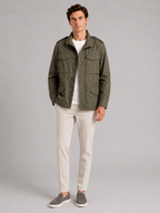 Men's cargo jacket – Army Green full view – Edward & Lawsen