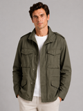 Men's cargo jacket – Army Green front view – Edward & Lawsen