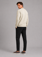 Men's heavyweight crewneck sweater – Beige back view – Edward & Lawsen