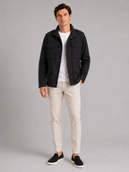 Men's cargo jacket – Black full view – Edward & Lawsen