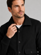 Men's chore jacket – Black detail view – Edward & Lawsen