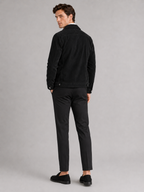 Men's corduroy jacket – Black back view – Edward & Lawsen