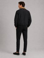 Men's pilot jacket – Black back view – Edward & Lawsen