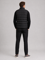 Men's puffer vest – Black back view – Edward & Lawsen
