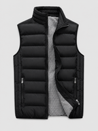 Men's puffer vest – Black product view – Edward & Lawsen