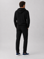 Men's wool hoodie sweater – Black back view – Edward & Lawsen
