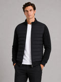 Men’s Down Jacket – Stand Collar Slim Fit Zip-Up Fall/Winter Coat