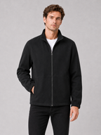 Men's workwear jacket – Black front view – Edward & Lawsen