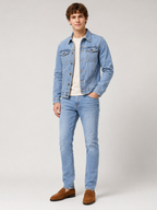 Men's denim jacket – Blue full view – Edward & Lawsen