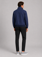 Men's Harrington jacket – Blue back view – Edward & Lawsen