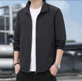 Men's stand-collar bomber jacket – black – Edward Lawson