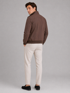 Men's bomber jacket – Brown back view – Edward & Lawsen