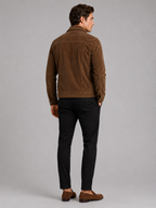 Men's corduroy jacket – Brown back view – Edward & Lawsen