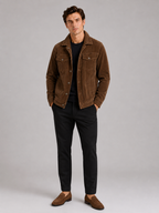 Men's corduroy jacket – Brown full view – Edward & Lawsen