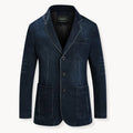 Men's denim blazer – dark blue – Edward Lawson