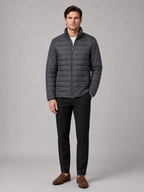 Men's puffer jacket – Granite full view – Edward & Lawsen