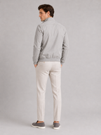 Men's bomber jacket – Gray back view – Edward & Lawsen