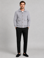 Men's chore jacket – Gray full view – Edward & Lawsen