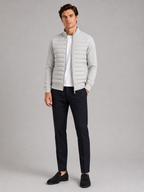 Men's down fall jacket – Gray full view – Edward & Lawsen