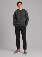Men's heavyweight crewneck sweater – Gray full view – Edward & Lawsen
