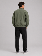 Men's loose fit bomber jacket – Green back view – Edward & Lawsen