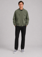 Men's loose fit bomber jacket – Green full view – Edward & Lawsen
