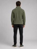 Men's fleece jacket – Green back view – Edward & Lawsen