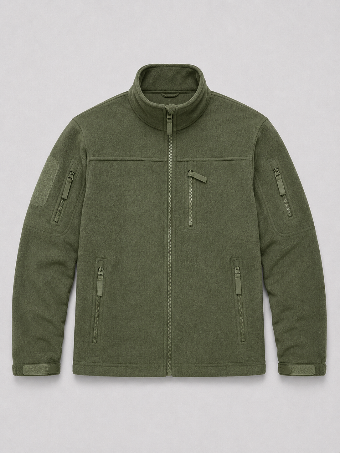 Men's fleece jacket – Green product view – Edward & Lawsen