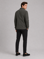 Men's military windbreaker jacket – Green back view – Edward & Lawsen