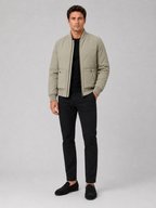 Men's baseball jacket – Green full view – Edward & Lawsen