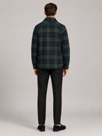 Men's quilted jacket – Green back view – Edward & Lawsen