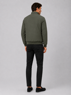Men's winter jacket – Green back view – Edward & Lawsen