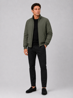 Men's winter jacket – Green full view – Edward & Lawsen