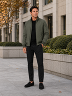 Men's winter jacket – Green lifestyle view – Edward & Lawsen