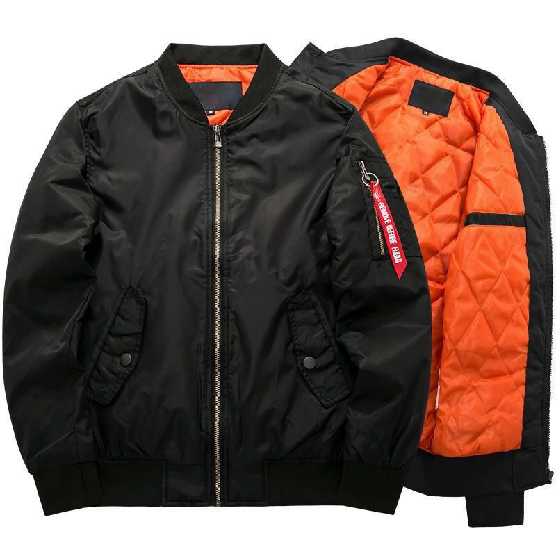 Men's padded bomber jacket – black – Edward Lawson