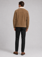 Men's padded corduroy jacket – Khaki back view – Edward & Lawsen