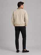 Men's pilot jacket – Khaki back view – Edward & Lawsen
