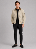 Men's pilot jacket – Khaki full view – Edward & Lawsen