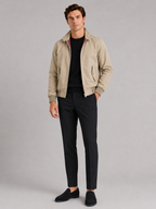 Men's Harrington jacket – Khaki full view – Edward & Lawsen