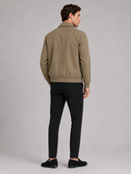 Men's lapel jacket – Khaki back view – Edward & Lawsen