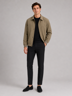 Men's lapel jacket – Khaki full view – Edward & Lawsen