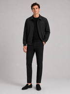 Men's lapel jacket – Black full view – Edward & Lawsen