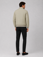 Men's winter jacket – Khaki back view – Edward & Lawsen